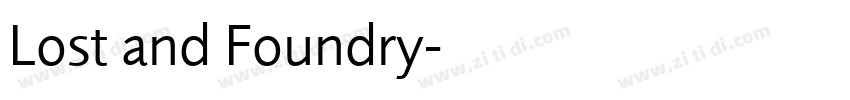 Lost and Foundry字体转换